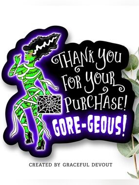 Thank You For Your Purchase! GORE-GEOUS! 2”-(48ct.) Stickers